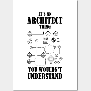 It's an Architect Thing - Black Posters and Art